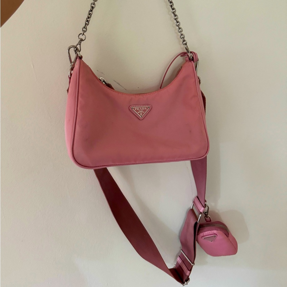 Pink Nylon bag - Prada
